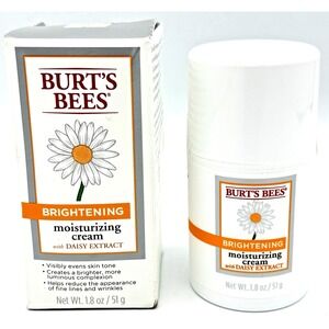 Burt's Bees Brightening Moisturizing Cream Daisy Extract 1.8oz NOS Read